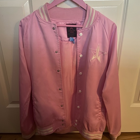 Jeffree star pink members only jacket just dry cleaned perfect condition. - Picture 2 of 9
